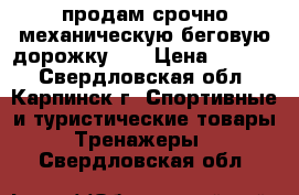 продам срочно механическую беговую дорожку!!! › Цена ­ 4 000 - Свердловская обл., Карпинск г. Спортивные и туристические товары » Тренажеры   . Свердловская обл.